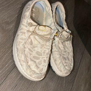 Hey Dude Wendy Metallic Lace Women's Casual Shoes 9